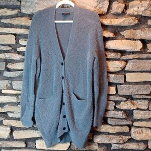 Women's  J Crew marino wool oversized grandpa cardigan sweater sz small